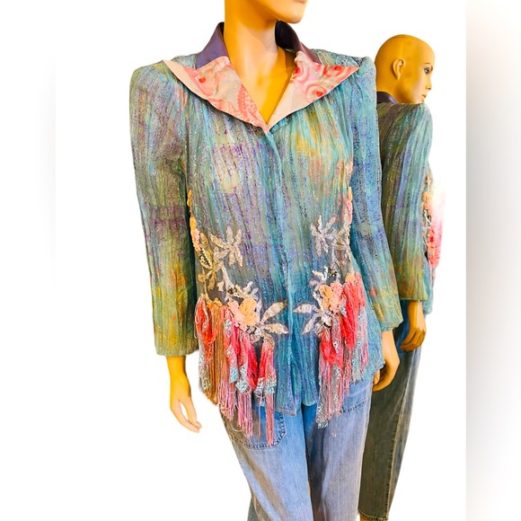 Vintage Christian Lacroix Paris Jacket Made in France Authentic Size 44 - Picture 6 of 16